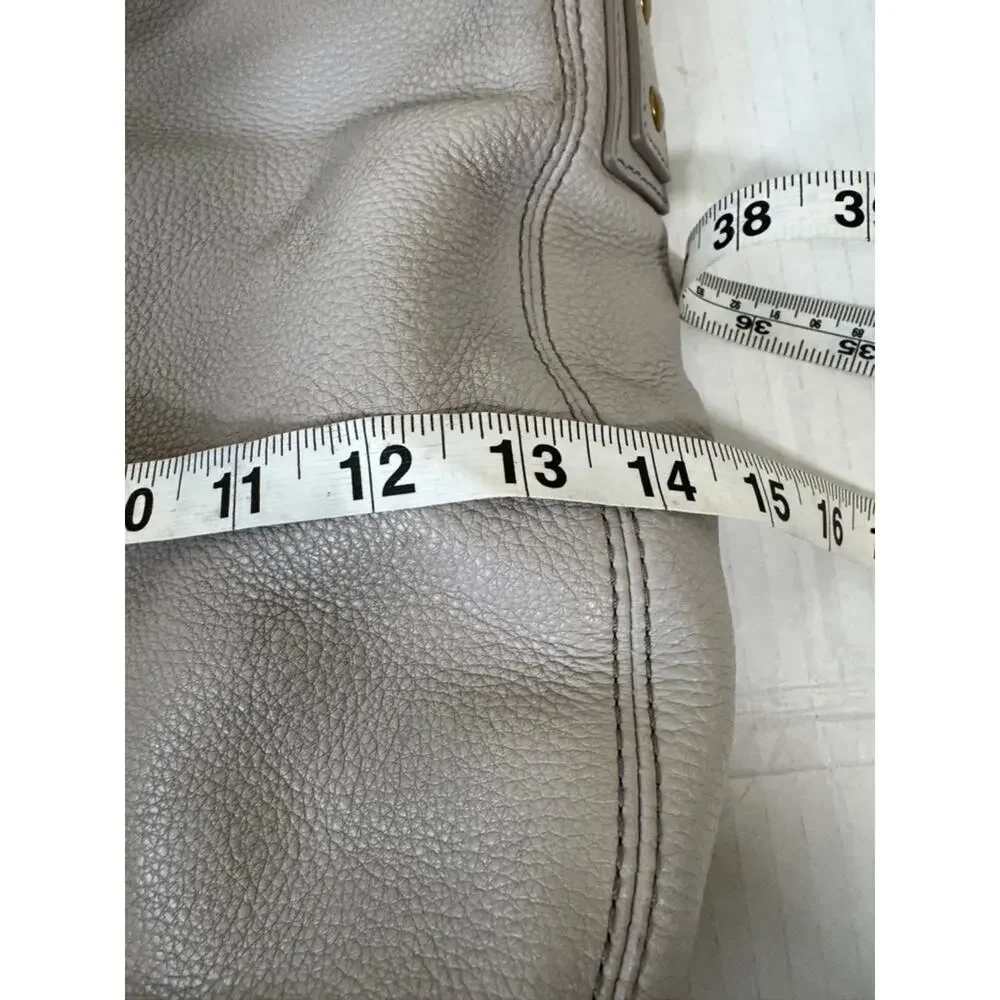 Fossil Grey Pebbled Leather Hobo Handbag Womens Purse Bag Fall Damaged